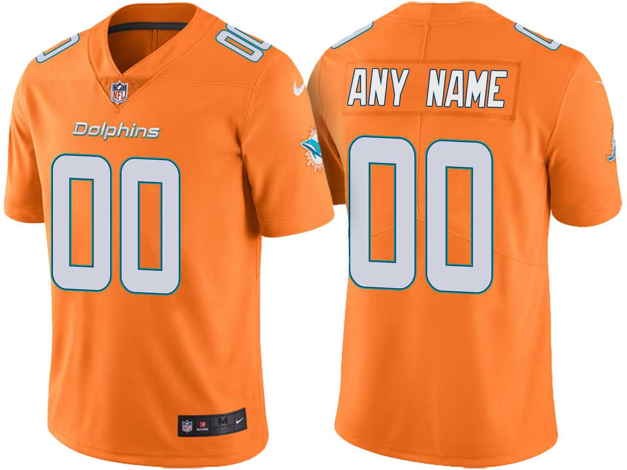 Customized Men & Women & Youth Nike Dolphins Orange Rush Limited Jersey,We sell and wholesale Customized Men & Women & Youth Nike Dolphins Orange Rush Limited Jersey on line form chian!